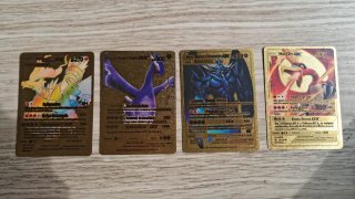Lote 4 Cartas Pokémon Doradas GX