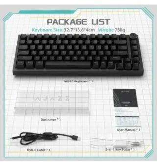 Ajazz AK820 Teclado Mecánico con Perilla