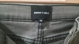 Pantalones grises mujer