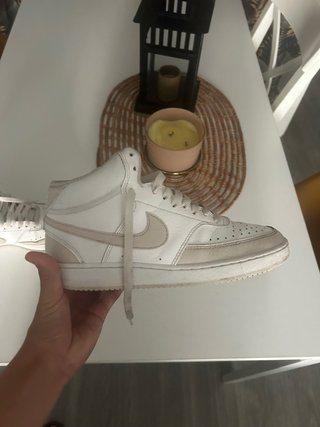 Nike Court Vision Mid Beige/Blanco