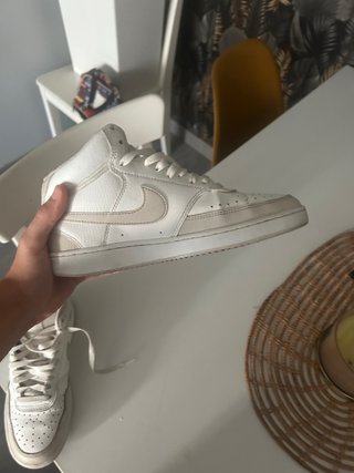 Nike Court Vision Mid Beige/Blanco