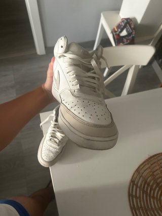 Nike Court Vision Mid Beige/Blanco