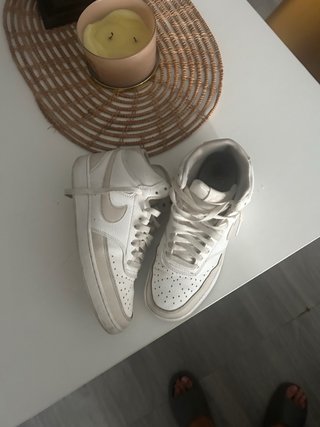 Nike Court Vision Mid Beige/Blanco