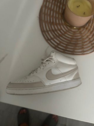 Nike Court Vision Mid Beige/Blanco