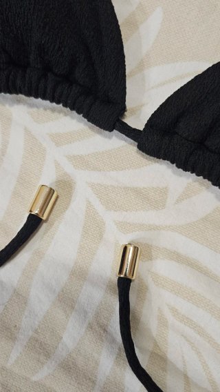 Sujetador bikini negro talla S