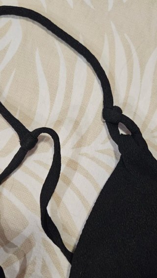 Sujetador bikini negro talla S