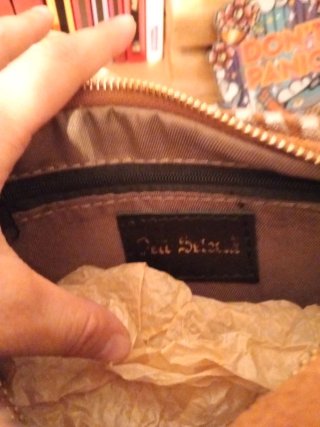 Bolso de piel marrón Pell Selecta.
