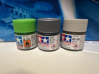 Lote 3 botes pintura Tamiya X-11, X-15, XF-55