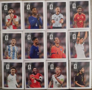 Lote 12 cromos fútbol mundial completo