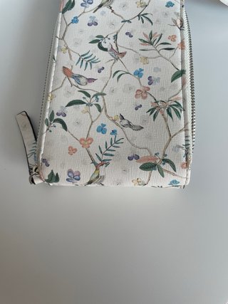 Bolso Cartera Porta Móvil Flores Pájaros