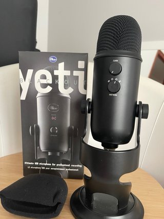 Micrófono USB Blue Yeti Blackout