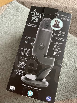 Micrófono USB Blue Yeti Blackout