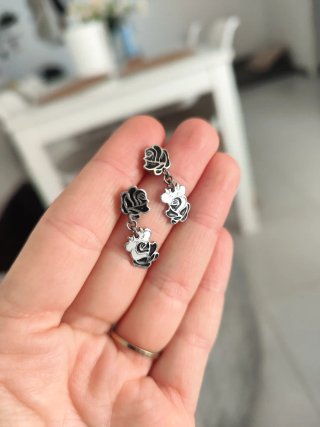 Pendientes Tous Rosa Negra