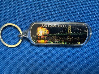 Llavero vintage San Francisco Souvenir USA 70/80