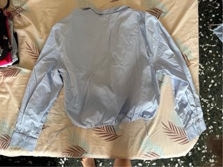 Camisa azul talla única