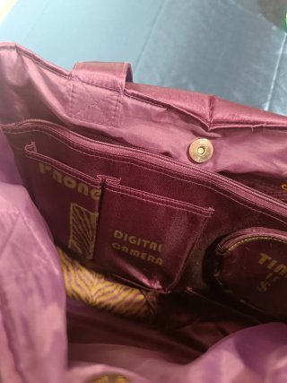 Bolso PINKO BAG original morado con bandolera 32x1