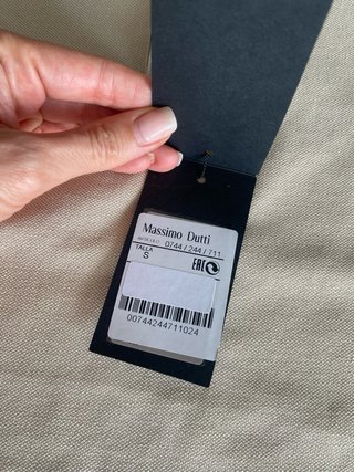 Polo Massimo Dutti Talla S Beige Nuevo