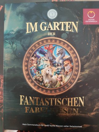 Álbum monedas 3€ Austria Fantasía
