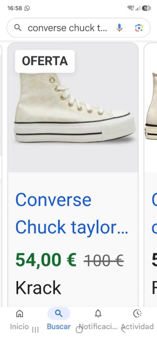 Converse Chick Taylor All Star lift beige