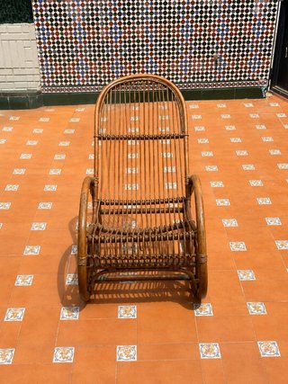 Mecedora Bambú Vintage