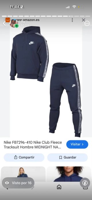 Conjunto Nike Club Fleece Hombre Azul