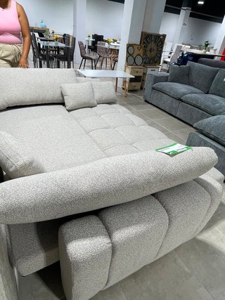 Sofá Cama Gris/Beige Grande