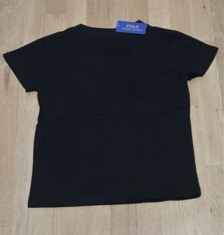 Camiseta Polo Ralph Lauren Negra Mujer