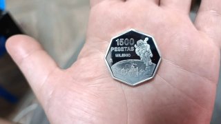 Moneda 1500 Pesetas Milenio Plata 1999