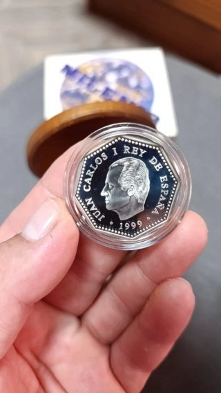 Moneda 1500 Pesetas Milenio Plata 1999