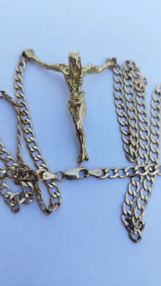Collar de cristo de Dali oro