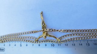 Collar de cristo de Dali oro