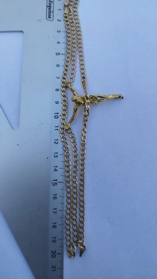Collar de cristo de Dali oro