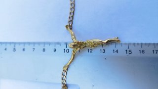 Collar de cristo de Dali oro