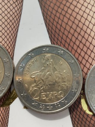 Moneda 2 Euros Grecia 2002 Rara