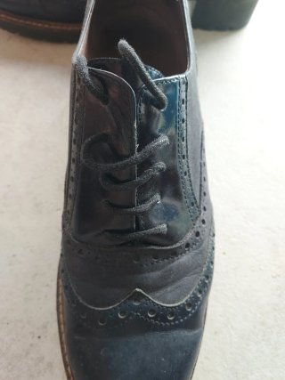 Zapatos Mocasines Mujer azul marino