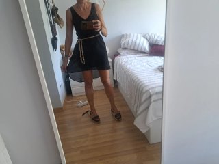 Vestido negro estilo griego