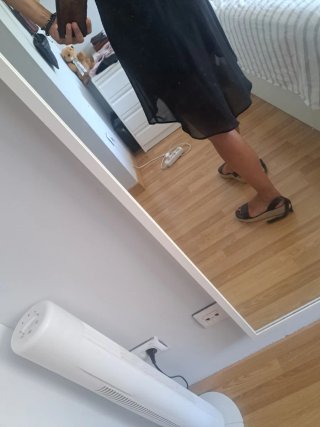 Vestido negro estilo griego