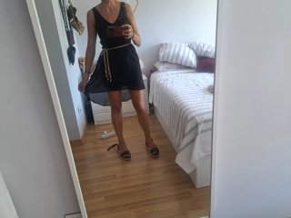 Vestido negro estilo griego