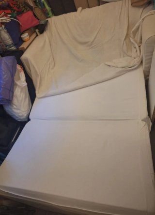 Sofá Cama Ikea Beige/Gris