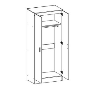 Armario 2 Puertas Blanco