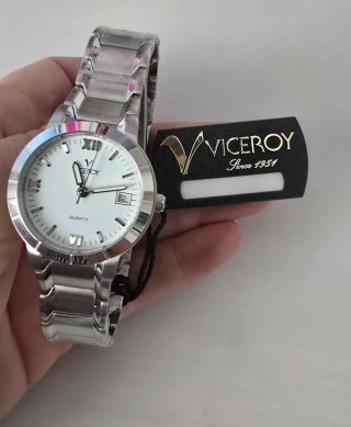 Reloj Viceroy Mujer Plata y Blanco