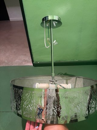 Lámpara colgante redonda diseño árbol