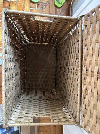 Cesta de mimbre para ropa sucia