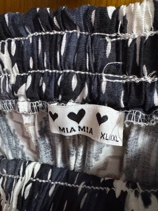 Pantalón ancho estampado zig-zag