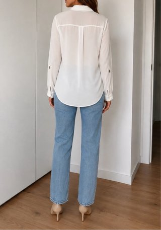 Blusa transparente Primark blanca
