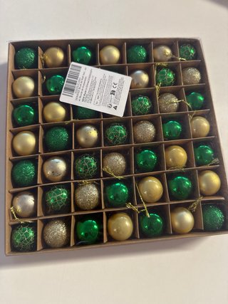 Decorazioni Palline Natale Oro e Verdi