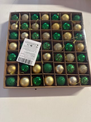 Decorazioni Palline Natale Oro e Verdi