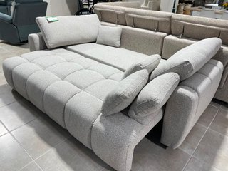 Sofá Cama Grande Gris/Beige