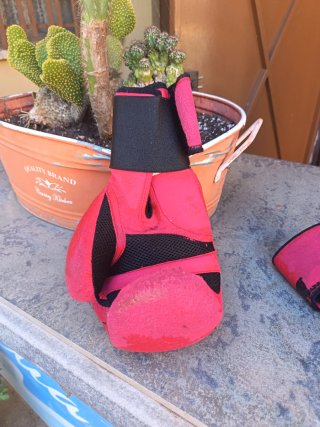 Guantes de boxeo rojos 2 pares