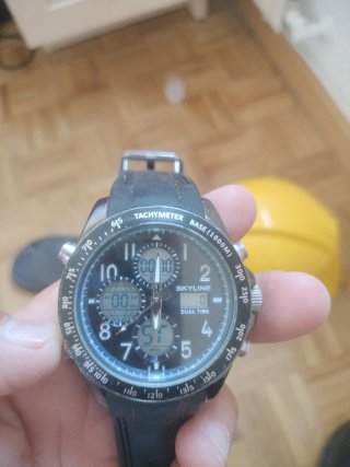 Reloj Skyline Negro Dual Time